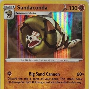 Sandaconda 82/163 Holo Foil Rare POkemon Card Sword & Shield Battle Styles TCG